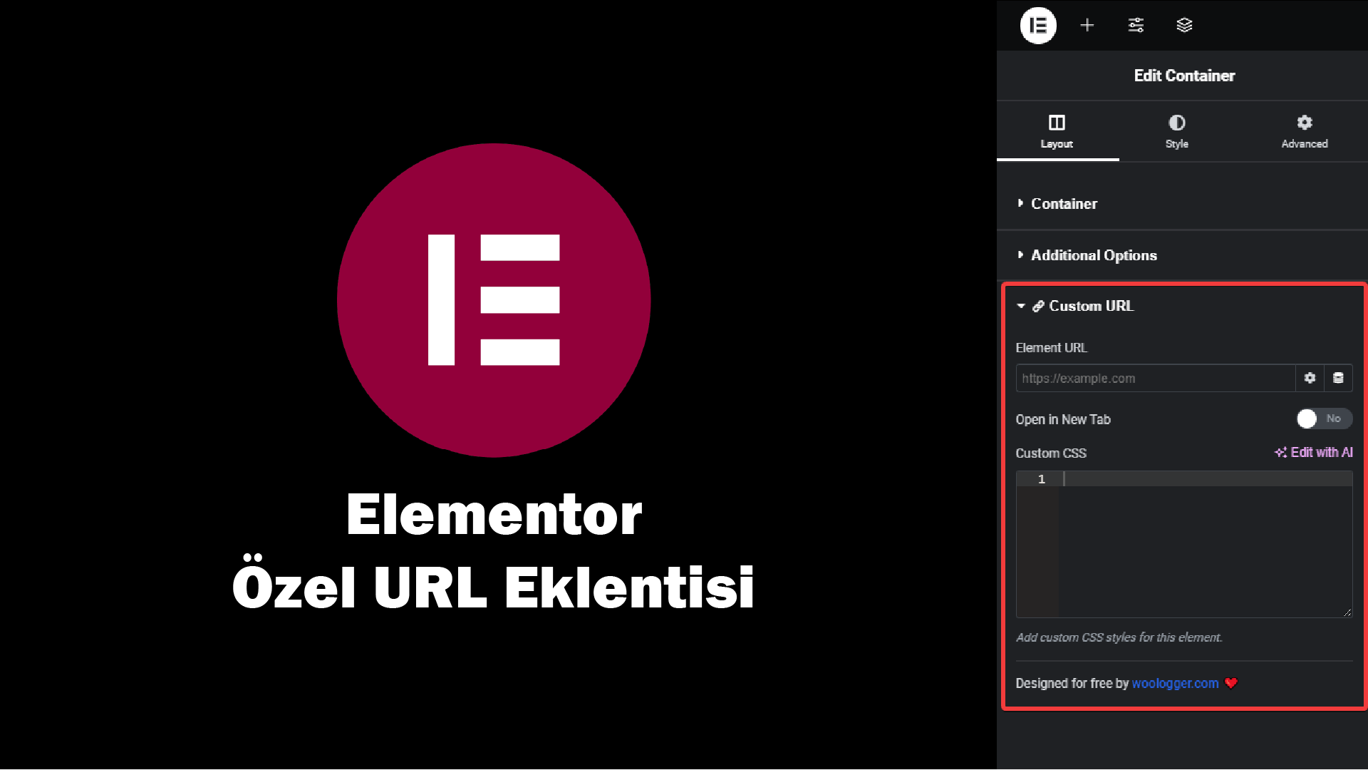 Elementor Özel URL Eklentisi